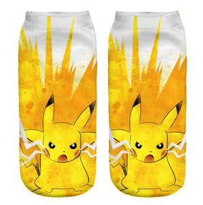 Pokemon Pikachu Socken Cosplay Unisex-Socken Outdoor-Socken - Tinisu