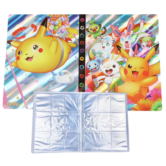 3D Holo Pokemon Ordner Pikachu Feelinara Sammelalbum 432 Karten Portfolio - Tinisu