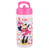 Minnie Maus Plastik Flasche 410 ml Trinkflasche Micky Mouse Sportflasche - Tinisu