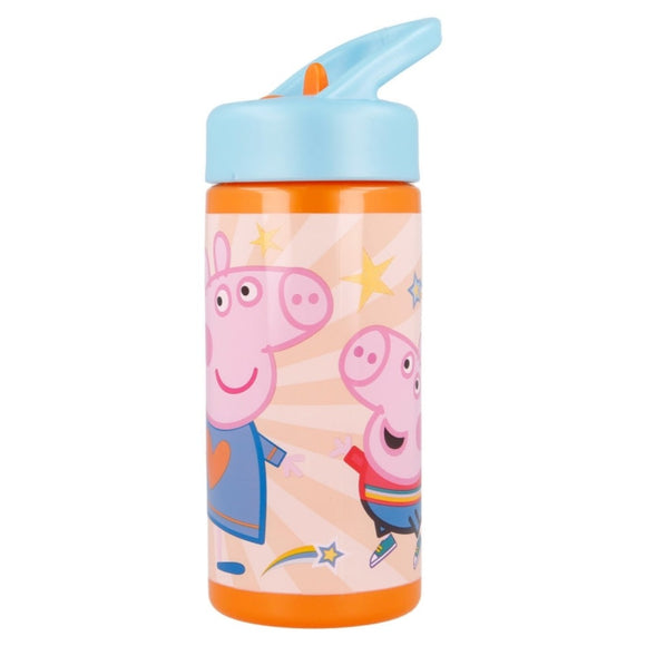 Peppa Pig Plastik Flasche 410 ml Trinkflasche Sportflasche - Tinisu