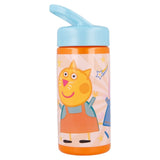 Peppa Pig Plastik Flasche 410 ml Trinkflasche Sportflasche - Tinisu