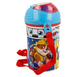 Paw Patrol Pop-Up Plastik Flasche 450 ml Helfer auf vier Pfoten - Tinisu