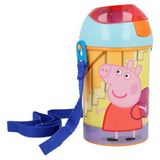 Peppa Pig Pop-Up Plastik Flasche 450 ml Peppa Wutz - Tinisu